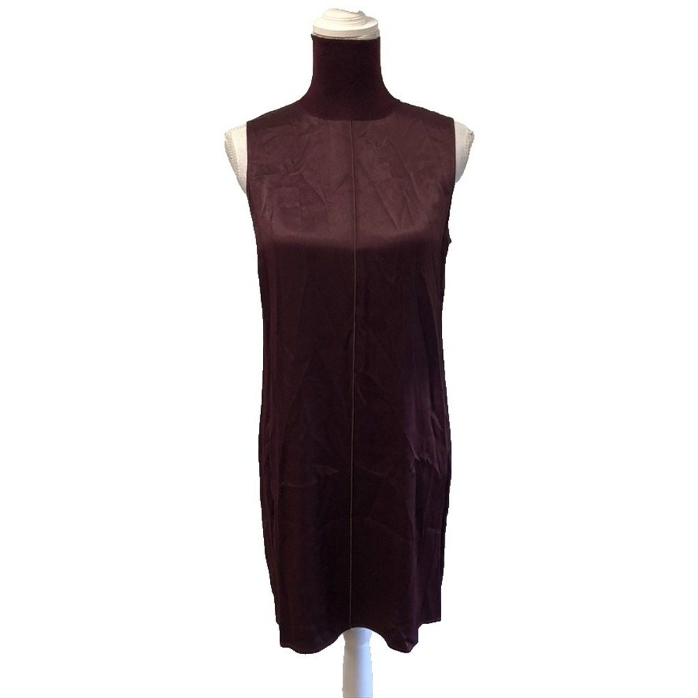 Rag & Bone Sheath Dress Womens Small Turtleneck Burgundy Sleeveless Career